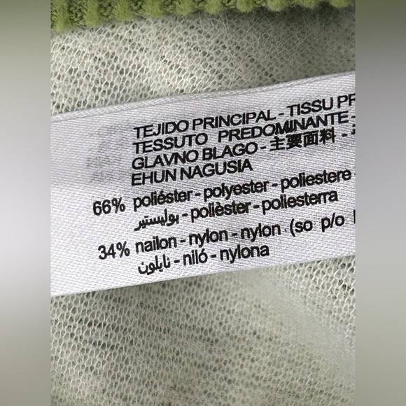 "NWT" Zara Kelly Green Sleeveless Turtle Neck Sweater- Women's Size Medium - Picture 5 of 8